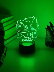 Personalised Bulbasaur Pokemon 3D Night Light | Pokemon Gift | Desk Lamp luxurious, charming, lighting up the space