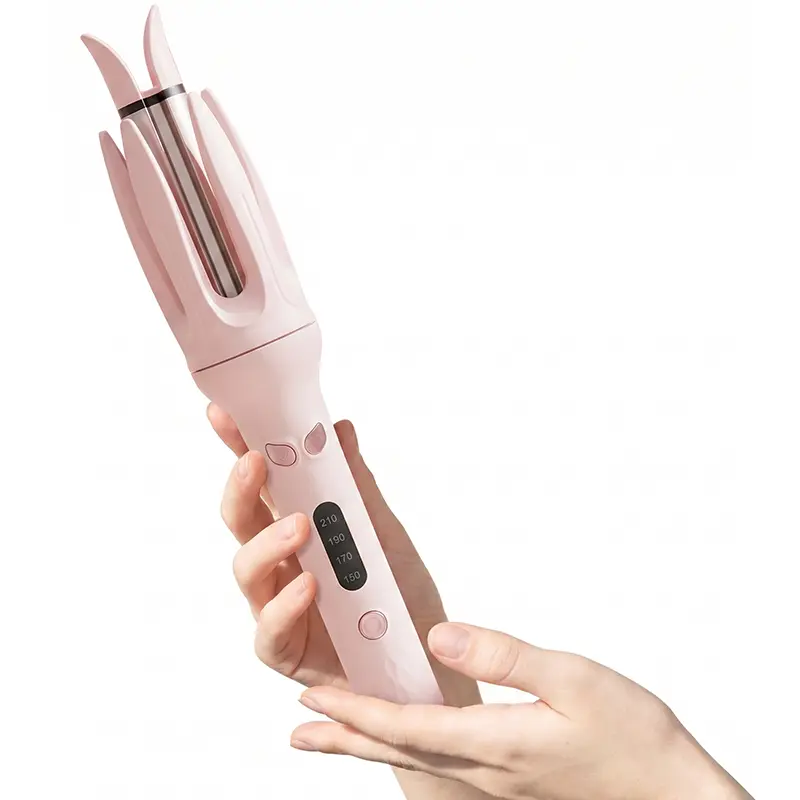Women's 28mm Negative Ion Automatic Hot Roller Curler for Curly Hair - Single Item, 4 Adjustable Heat Settings, Fast Heat-Up, 1-Hour Auto Shut-Off, US Plug, Portable Home Travel Styling Tool for Adults