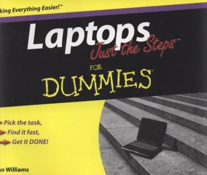 USED Book - Laptops Just the Steps For Dummies by Ryan C. Williams (Paperback) - english