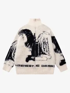 Street Subculture Angel Jacquard Cardigan Sweater lockheed martin streetwear