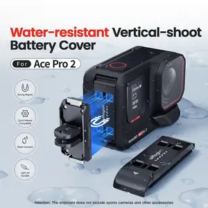 Insta360 Ace Pro 2 Waterproof Vertical Battery Cover, Sports Camera Accessories, Durable Design, Perfect for Outdoor Use, Photography Camera Accessories