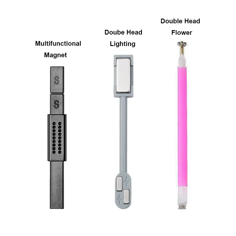 3 Pieces Cat Eye Magnet for Nails Double-Head Nail Magnetic Stick Multi-Function Magnet Board Square Thickened Cat Eye Strong Magnet Plate Nail Magnet Tool Set for Cat Eye Gel Polish Nail Art Manicure Nail Care