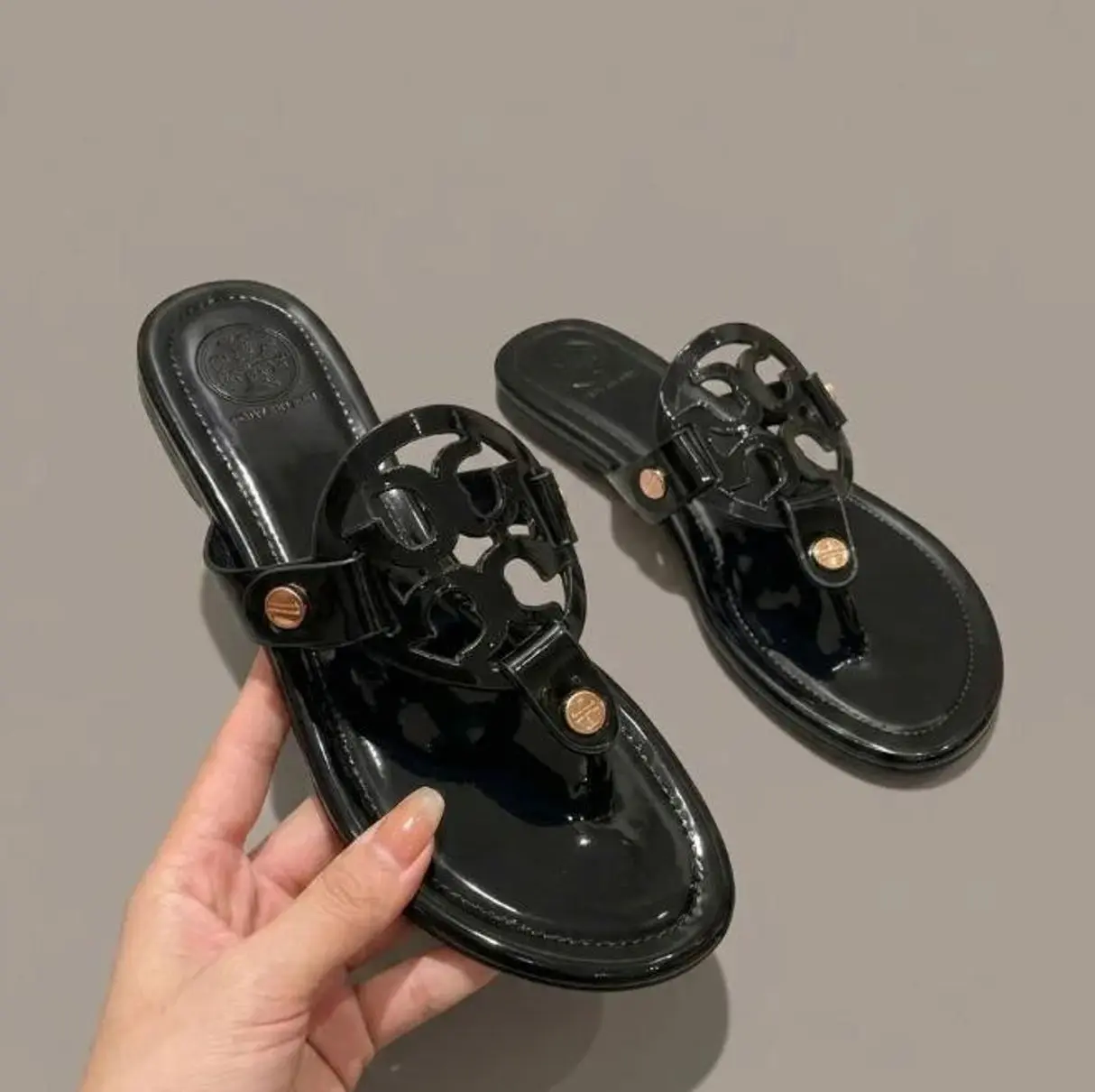 Women's Tory Burch Casual Flat Flip Flop Sandals Comfortable Summer Open Toe Slide Shoes