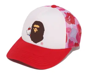 Bape x Hello Kitty Trucker Hat White/ABC Pink Camo