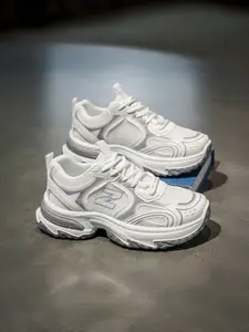 Men's Dad Shoes Fall New Breathable Mesh Athletic Sneakers, Trendy Versatile Thick Sole Height Increasing Casual Sports Shoes