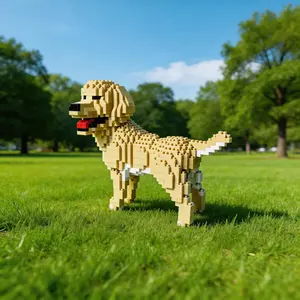 Pet Dog Micro Mini Building Set, 3D Assembly Stress Relief Decor, Includes Various Dog Models, Perfect for Pet Lovers, Birthday Gifts