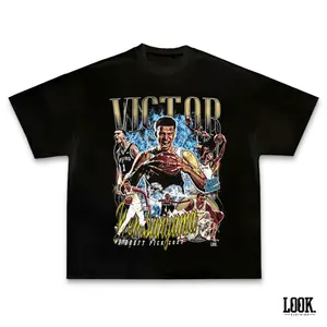 Victor Wembanyama Rated Rookie Graphic Tee, Y2K Rap Streetwear T-Shirt, Unisex Crew Neck Tee, Vintage Hip-Hop Graphic, Sports Style, Casual Cotton Fit