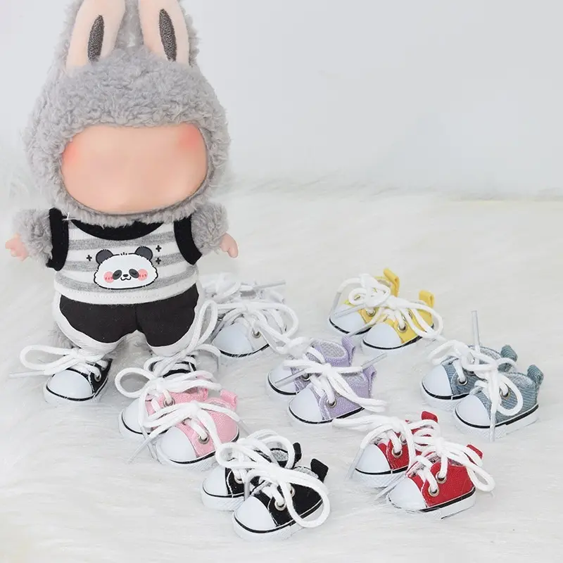 Mini Shoes Use for 17CM labubu Blind Box Toy Shoes 10CM Doll Shoes 3.8CM Shoes Decorations