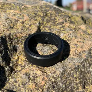 Men's Black Silicone Wedding Ring