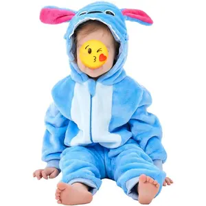 Unisex Baby Animal Onesie Pajamas, Baby Flannel Halloween Costume, Toddler Christmas Homewear/Pajamas