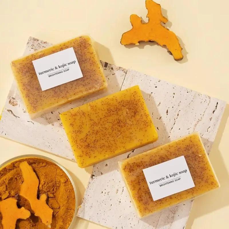 Buy 3 Get 3 Lemon Turmeric Kojic Acid Cleanser Bar, Brightening Organic Bath & Shower Body Care Bar for Dark Spot Removal Buy 3 Get 3 Lemon Turmeric Kojic Acid Cleanser Bar, Brightening Organic Bath & Shower Body Care Bar for Dark Spot Removal