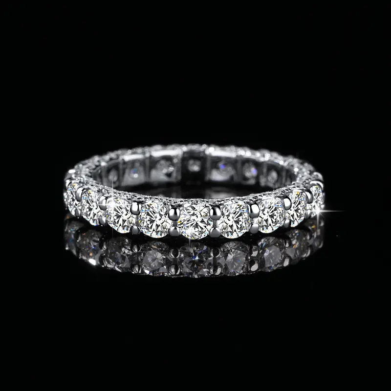 Moissanite Women's Engagement Ring, S925 Silver 3*3mm Luxury Minimalist Ring, Suitable for Daily Wear, Birthdays, Holidays, and Wedding Gifts