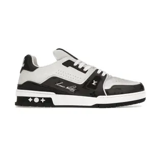 705950 Louis Vuitton Black White Trainer