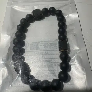 Men's Agate Obsidian Bracelet, 8mm Root Chakra Beads, Matte Finish Energy Jewelry, Premium Bracelet, Boost Confidence & Stability