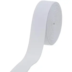1-inch White Plush Elastic,Soft Comfortable Sewing Elastic - 3 Yards