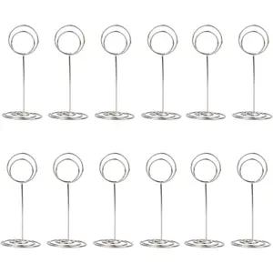 20 Pack Table Number Holders Place Card Holder Photo Picture Holder for Wedding, Birthday Party