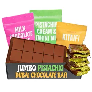 JUMBO DIY Viral Dubai Pistachio Knafeh Chocolate Bar Kit With Silicone Mold included
