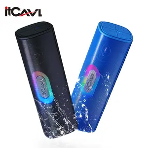 【itcAVL】 Wireless Bluetooth Speaker with Mood Light, 24W Loud Stereo Sound, TWS Pairing, 2500mAh Battery, 5 Play Modes Portable Outdoor Speaker for Party/Camping/Desktop
