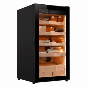 Raching MA50 Premium Climate-Controlled Wooden Cabinet - 500 Units Capacity (Black Finish)