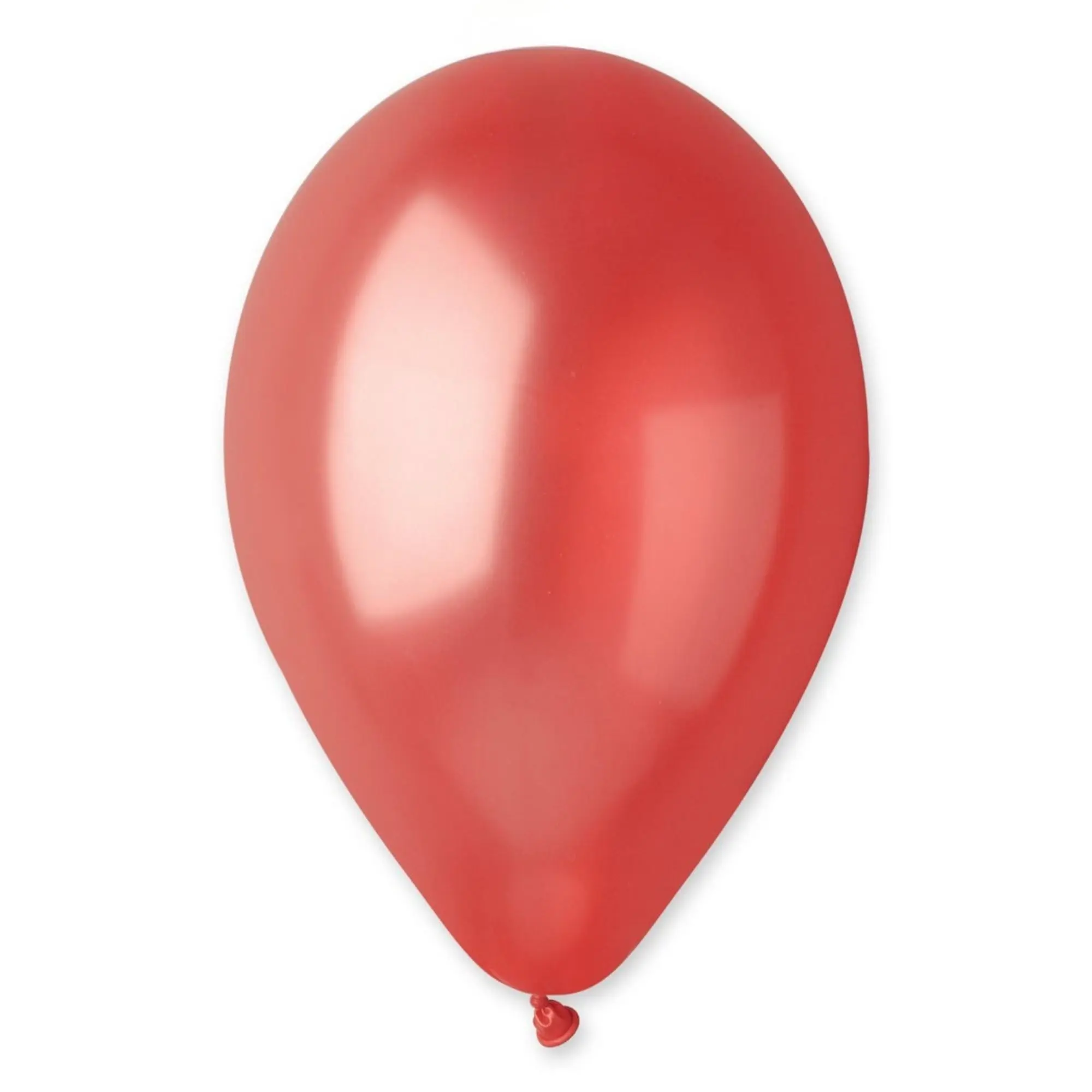 Metallic Shine Red Balloons (GM110-053) - 12in, 50-Piece Package for Party Supplies, Home Festive Decor