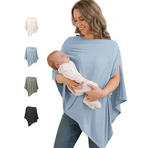 Breastfeeding Cape, Breathable Soft 360-Degree Privacy Cloak, Multi-Use Nursing Shawl, Portable Breastfeeding Cover