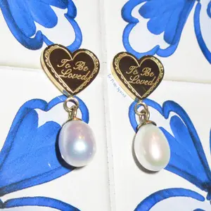 To Be Loved Freshwater Pearl Stud Earrings non tarnish girlfriend gift woman earring