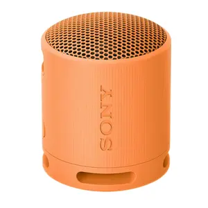 SRS-XB100 Wireless Bluetooth Portable Lightweight Compact Travel Speaker with Strap (Orange) for Sony