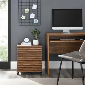 Modway Render Wood File Cabinet in Walnut