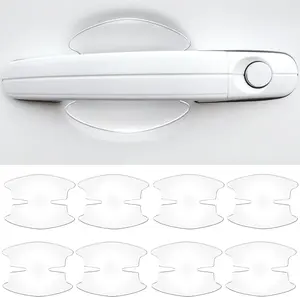 GOW pcs Clear Car Door Handle Protector, Invisible SelfAdhesive Protective Film, Universal AntiScratch Door Protector Auto Sticker Guards for Vehicles Cars SUV