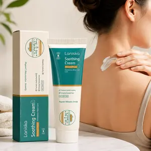 Neck Shoulder Massage Cream, Botanical Muscle Rub with Ginseng Turmeric Mugwort Extract, Fast Absorbing Portable Relaxation Rub for Office & Workout