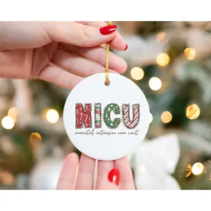 Nicu Nurse Christmas Ornament Gift Nicu Nurse Xmas Keepsake Gift Nicu Nurse Student Graduation Gift Nicu Staff Bulk Coworker Gift