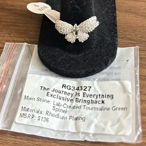 Bomb Party OG Butterfly Unique Statement Ring - RG34327, "The Journey Is Everything" Motif, Size 9, Unique Rings, Statement Rings
