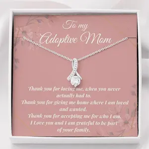 Adoptive Mom Gift, Mothers Day Gift, Adoptive Mom Necklace, Adoptive Mom Christmas Gift, Gift For Adoptive Mom, Gift For Adoptive Mother, Unique Gift Ideas, Thoughtful and Useful Gift for Your Lover.