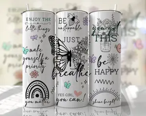 Positive affirmations 20oz tumbler