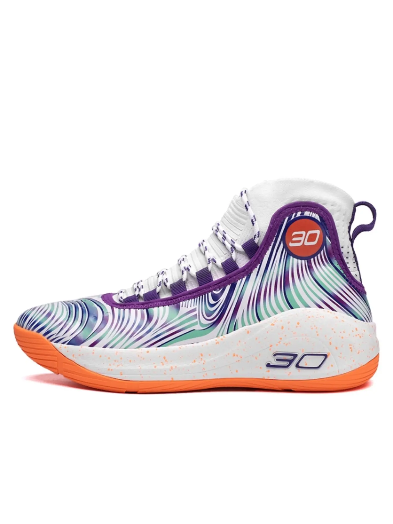 High-Top Athletic Basketball Shoes, Hoops Shoes, Highcut Shoes, Sport Sneakers for Kids & Adults, Shock Absorption & Bounce, Anti-Slip Wear Resistant, Flyknit Heel, Comfortable Lining