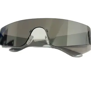 SILVER COLORED FRAMELESS SUNGLASSES WITH SILVER HARDWARE, NEW ARRIVAL, UV PROTECTION  Condition:  NEW  Color:  SILVER  ((CLAIM YOUR "FREE GIFT" WITH PURCHASE!!))