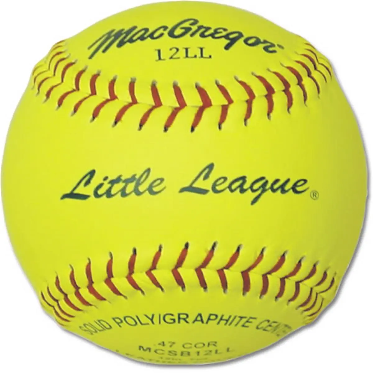 11 Inch Leather Softball for Youth Fastpitch Leagues, Official Spec .47 COR, Maximum Compression Ball for Practice and Game Play, Baseballs, .47 Cor Spec, Official Size