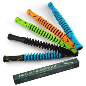 Mace Massage Stick Muscle Relaxer Yoga Massage Stick Sports Fitness Gear Fascia Stick Body Care Orange