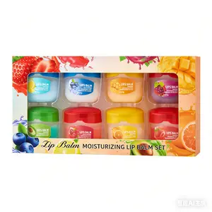 Moisturizing Lip Balm Set Hydrating Lip Mask Lip Care for Men and Women , Fruit-flavored lip gloss , suitable as party gifts and seasonal gifts, small and convenient Moisturizer Moisture Hydrate