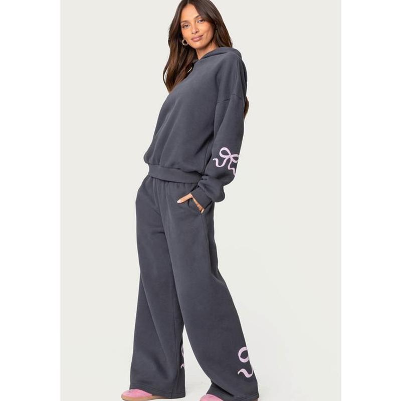 EDIKTED Bonney Bow Detail Hoodie