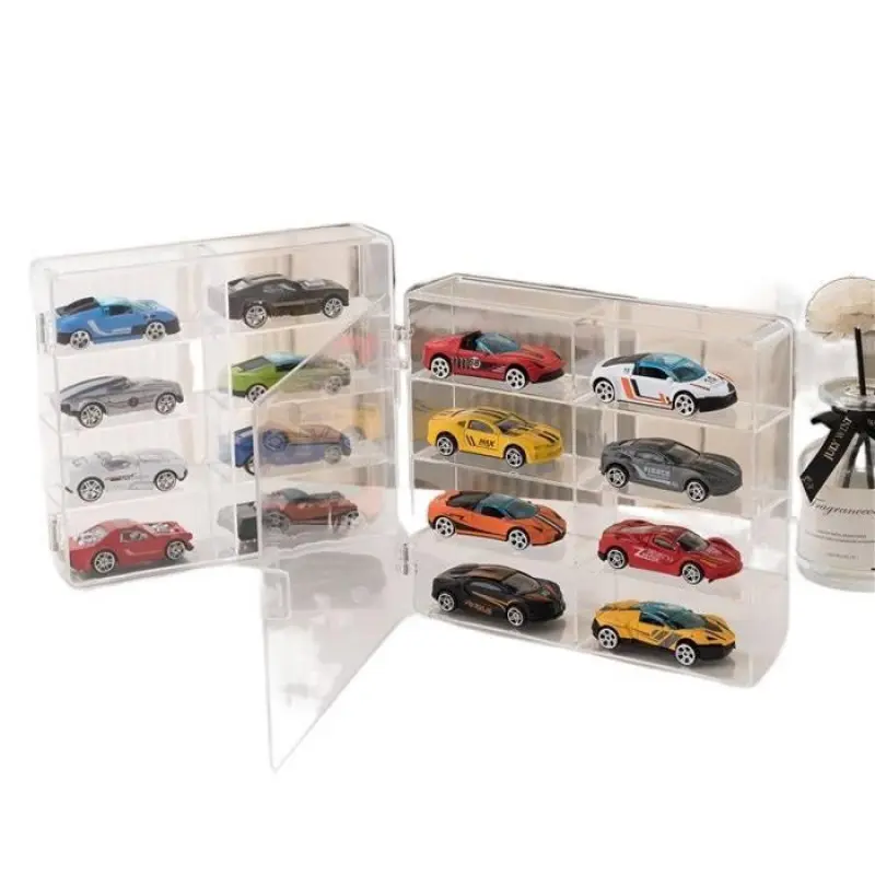 Dust‑Proof Mini Car Display Case – Transparent Acrylic Storage Box for Hot Wheels & Tomica