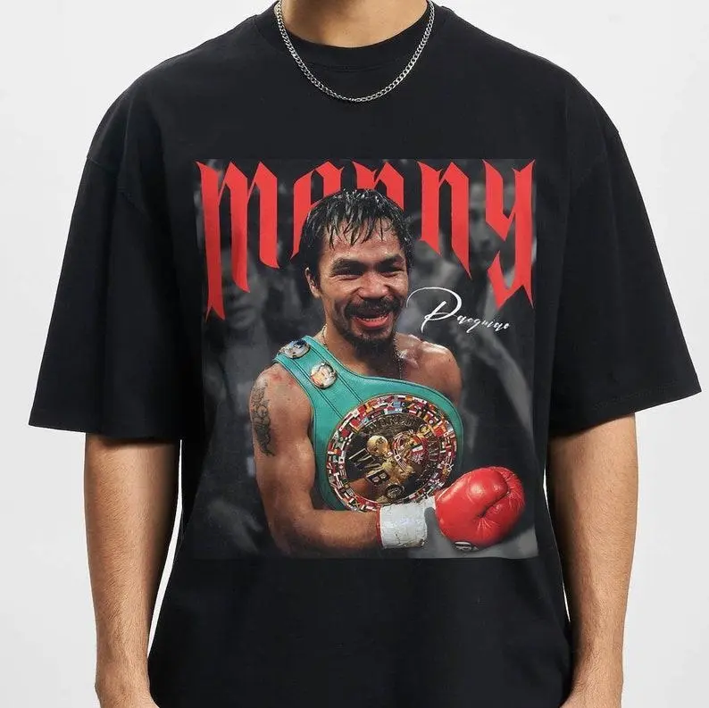 Vintage 90s Bootleg Style T-Shirt, Manny Pacquiao Graphic Tee, Manny Pacquiao T-Shirt, Retro Manny Pacquiao Shirt, Sport T-Shirt