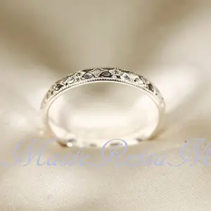 2118 MASTERETSAM 925 Sterling Silver Pattern Ring, Ring for Women, Ring for Men, Handmade ring. U.S standard sizes