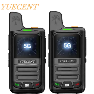 YUECENT X2B Global POC Two-Way , includes a 1-year valid SIM card, long-range 4G network two-way  with 5000 km communication range, ideal for hiking and camping. Features a 2500mAh battery, clear audio quality, and 4G signal support. radio
