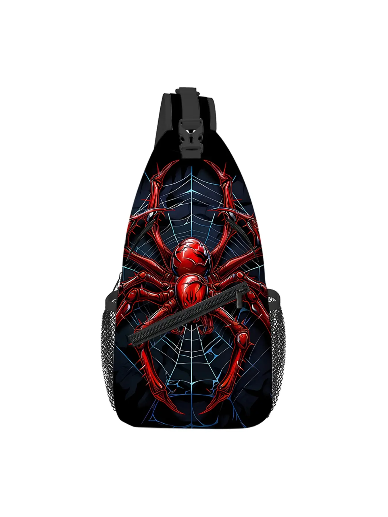 Red spider pattern full print breast bag Zipper Fanny Pack Waist Bag Waist Belt Bag Waist Packs Red spider pattern full print breast bag Zipper Fanny Pack Waist Bag Waist Belt Bag Waist Packs