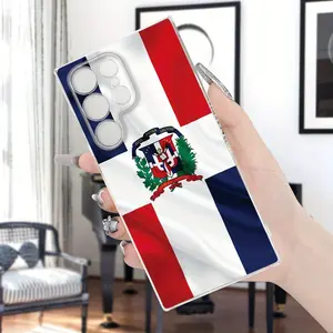 Creative Dominican Republic Art Phone Case UV Printed for Samsung Galaxy S25 S24 S23 S22 S21 Transparent TPU Soft Shockproof Case Perfect Gift for Friends Family Girlfriend Smartphone Cellphone