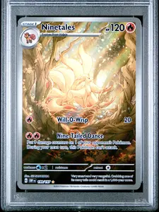 2023 Pokemon OBF EN-Obsidian Flames #199 Ninetales Illustration Rare Graded Non-Sports Trading Card Single