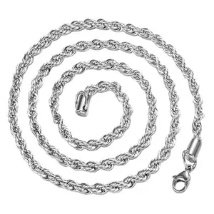 Explorinox Women's Men's Twist Chain Necklace Charm Fashion Jewelry