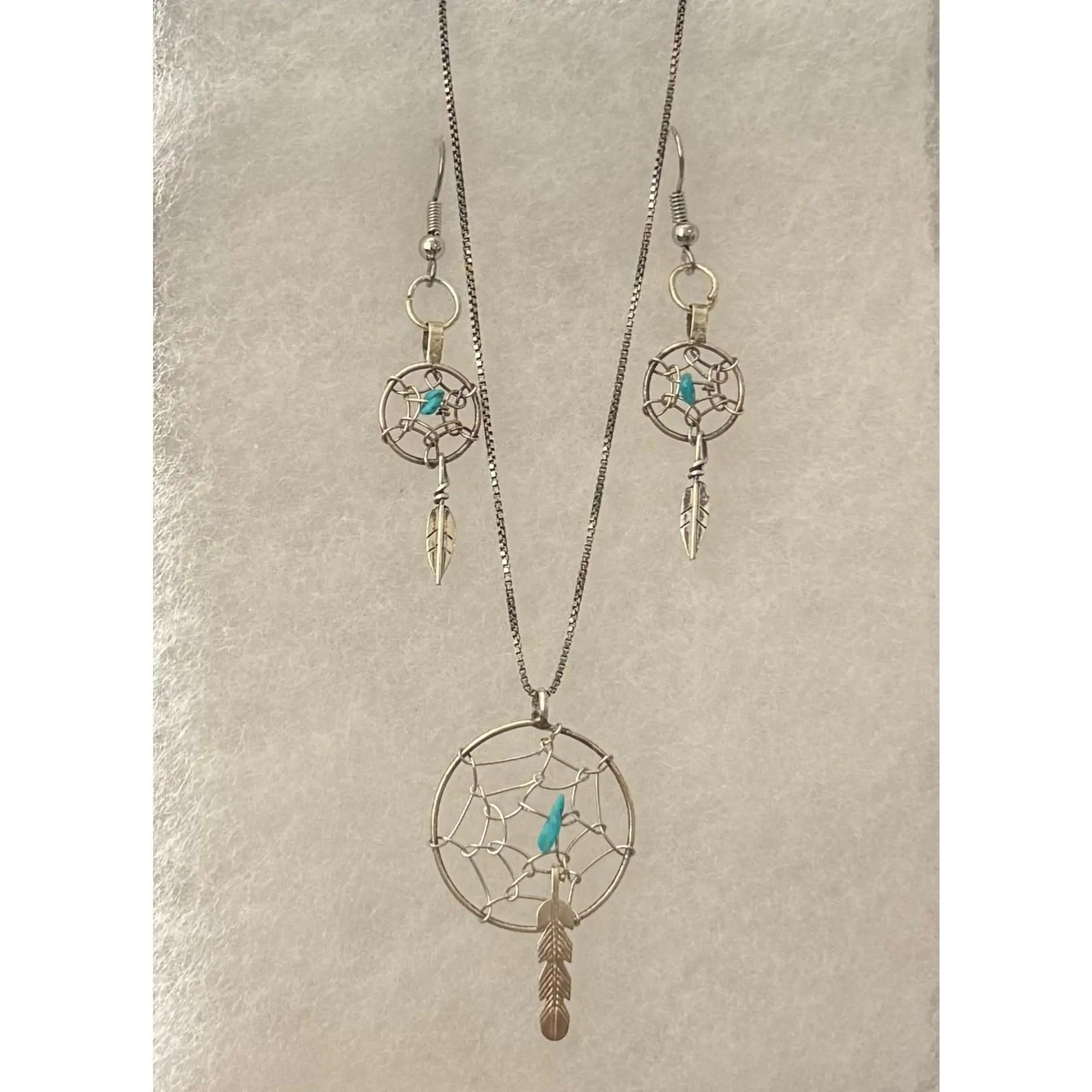 Dream Catcher Necklace w/ Earrings