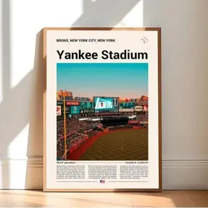 Yankee Stadium Poster, Yankee Stadium Print, Yankee Stadium Art, Yankees Print, Yankees Poster, New York Yankees Poster